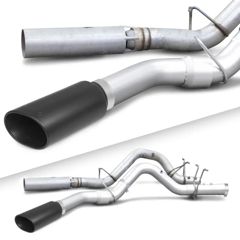 Banks Power | 2017-2019 Gm Duramax L5p 2500 / 3500 Monster Exhaust System - Ss Single Exhaust With Black Tip 2