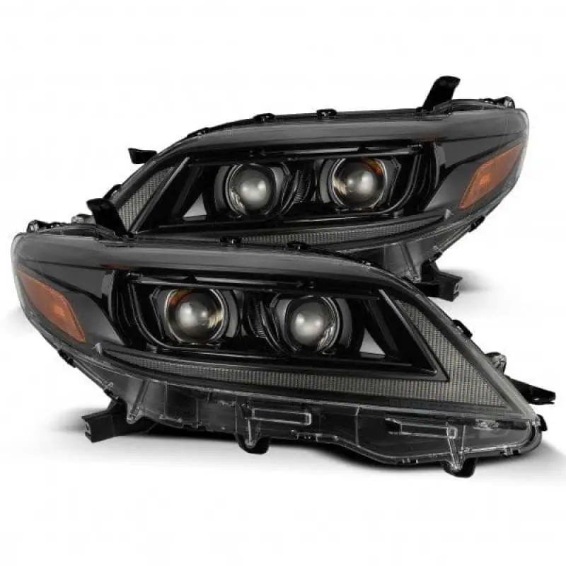 Alpharex 11-21 Toyota Sienna Pro-Series Proj Headlights Plank Style Alpha Black W/Seq Signal/Drl 1