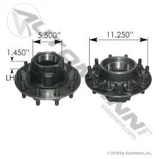 Automann 150.T1105.S6 Inboard Mount Hub Assembly 1
