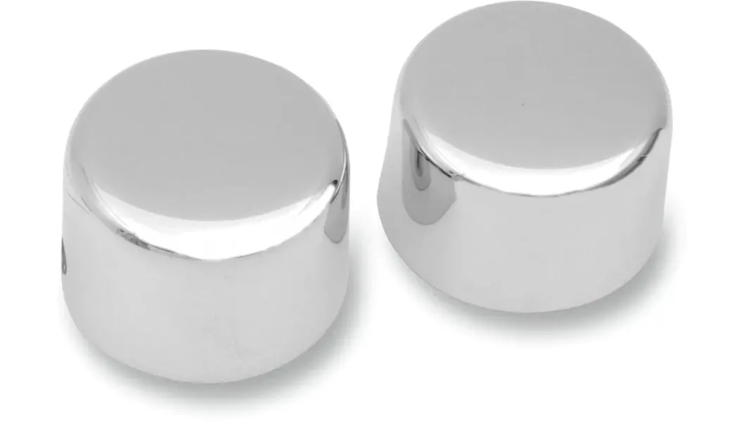 Drag Specialties Chrome 3/4" Front Axle Cap Cover Set – Harley Xl 1988–2007 / Fxst & Touring 1972–2006 1