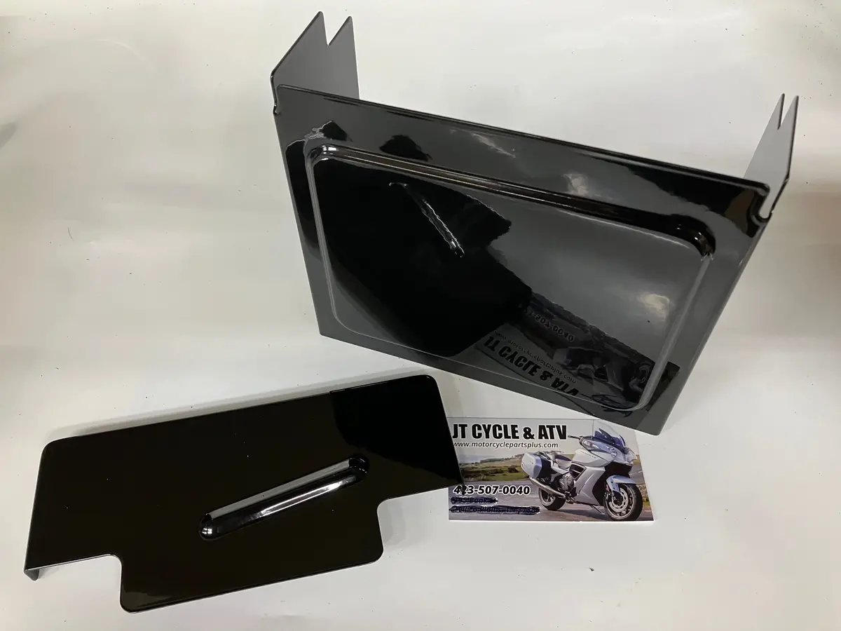 Black Gloss Battery Cover Kit – Fits Harley Dyna Fxd/Fxdl/Fxdwg (1997–2005) – Top & Side Covers Replaces 66375‑97 / 66368‑97 1