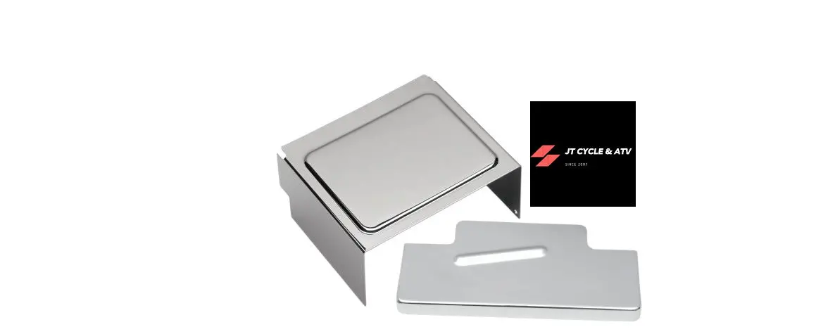 Drag Specialties Chrome Battery Cover Kit For Harley Dyna Fxd Fxdl Fxdwg (1997‑2005)  66375‑97 / 66368‑97 1