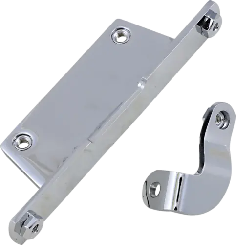 Drag Specialties Chrome Front & Rear Oil Tank Brackets For Harley Softail 1984‑1999 | Replaces 62704‑84 / 62707‑84 1