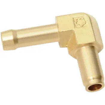 Drag Specialties Fuel Inlet Fitting – Brass – Fits Harley Keihin Cv & Butterfly Carbs 1976‑2006 – Oem 27371‑76A 1