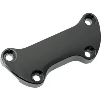 Drag Specialties Black Handlebar Top Clamp Cover – Smooth – Fits Harley 3.5" On‑Center Risers (1999–2017) 1