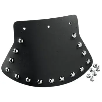Drag Specialties Ds-393703 Medium Motorcycle Cruiser Harley Mud Flap Studded With Plain Center 9.5" W X 6.5" H 1
