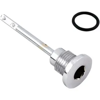 Drag Specialties 1105-0146 Chrome Transmission Oil Dipstick Transmission Dipstick - '87-'06 Big Twin Harley 1