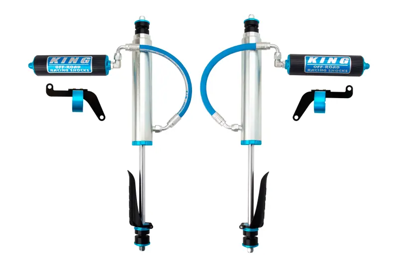 King Shocks | 1997+ Nissan Patrol Y61 Front 2.5 Shock Remote 2.5 Finned Reservoir 0-2 Inch Lift With Bracket - Pair 1