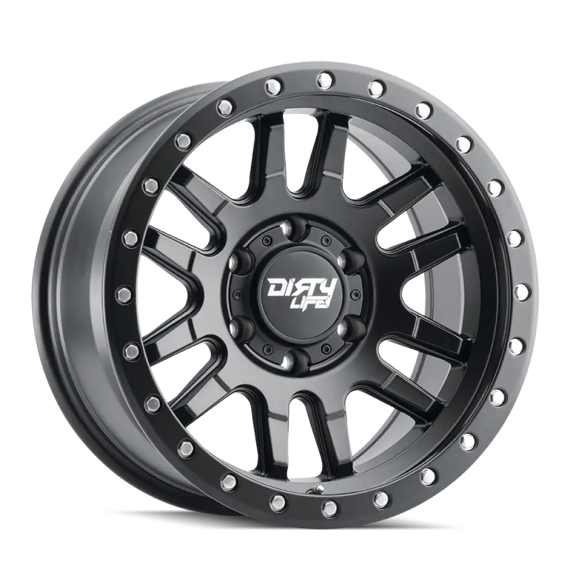 Dirty Life Canyon Pro Beadlock Wheel – 17×9 Inches, 5×150 Bolt Pattern, 0Mm Offset, 110Mm Hub Bore, Matte Black Finish 1