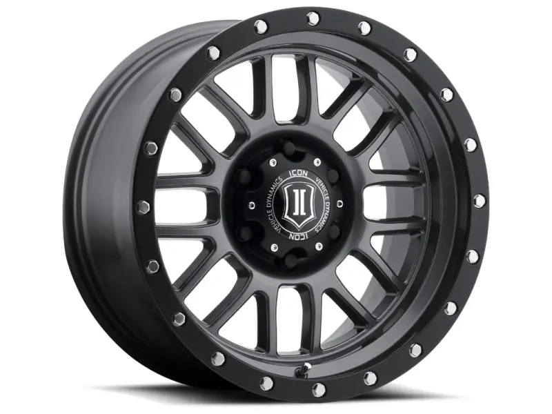 Icon Alpha 20X9 8X170 0Mm Offset 5In Bs 125.2Mm Bore Gun Metal Wheel 1