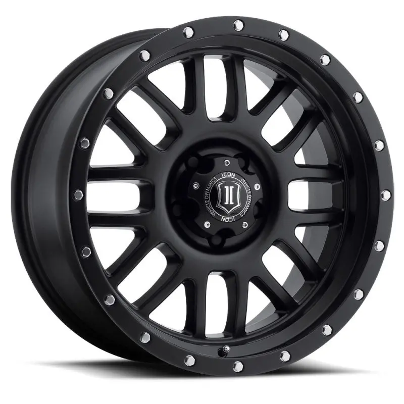 Icon Alpha 20X9 6X135 16Mm Offset 5.625In Bs Satin Black Wheel 1