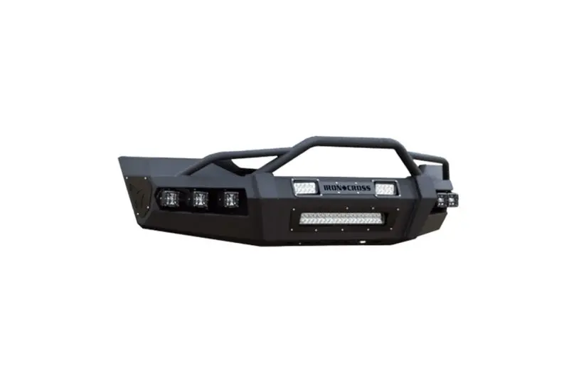 Iron Cross Hardline Front Bumper For 2010–2018 Ram 2500/3500 – Primer Finish With Grille Guard 1