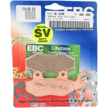 Ebc Fa135sv Severe Duty "Sv" Sintered Brake Pads Set 1