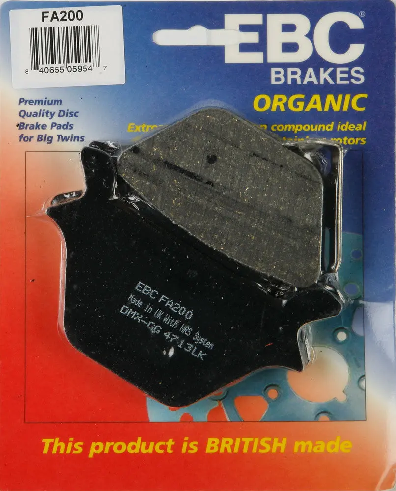 Ebc Fa200 Organic Harley / Buell Brake Pads Set 1