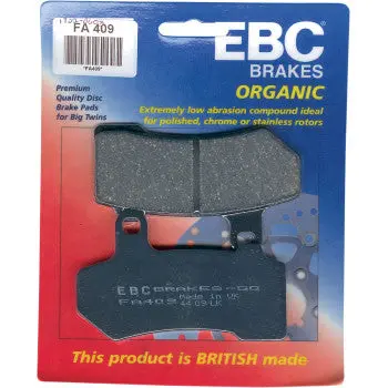 Ebc Fa409 Organic Harley / Buell Brake Pads Set 1