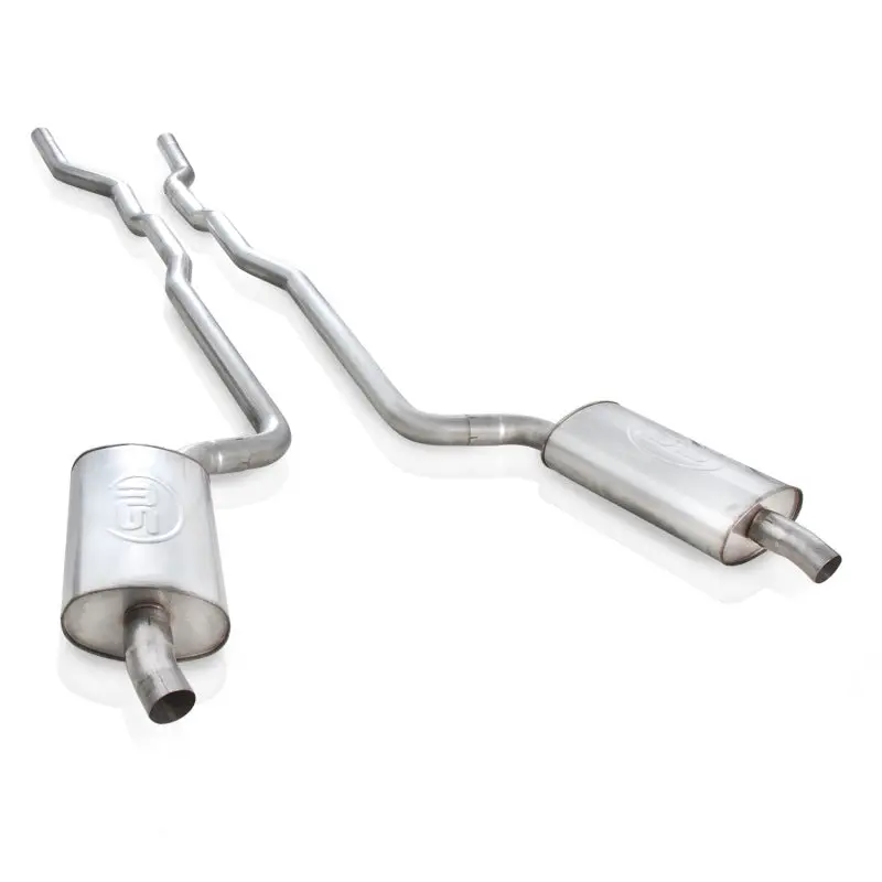 Stainless Works Factory-Style Exhaust Mufflers – 2.5" Diameter For 1973–1982 Corvette With Turndown Tips 1
