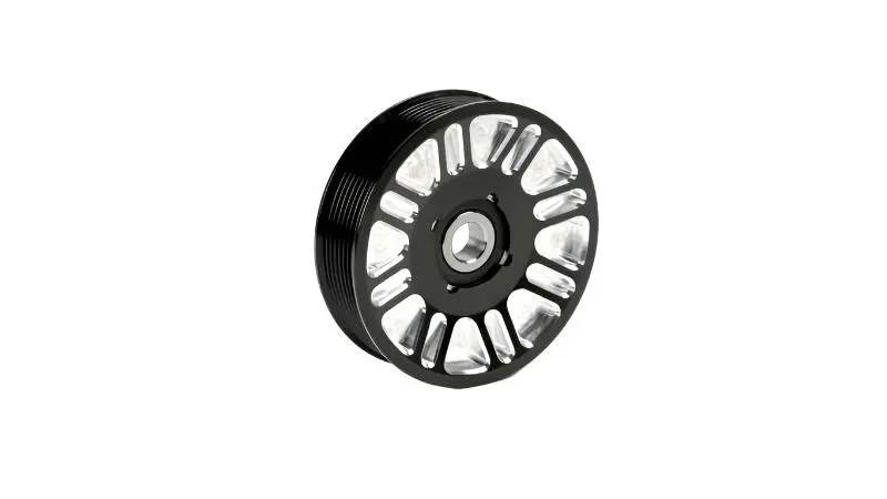 Fleece | 2003-2018 Dodge Ram 2500 / 3500 Cummins Upper Fan Pulley Idler (Black Contrast) 1
