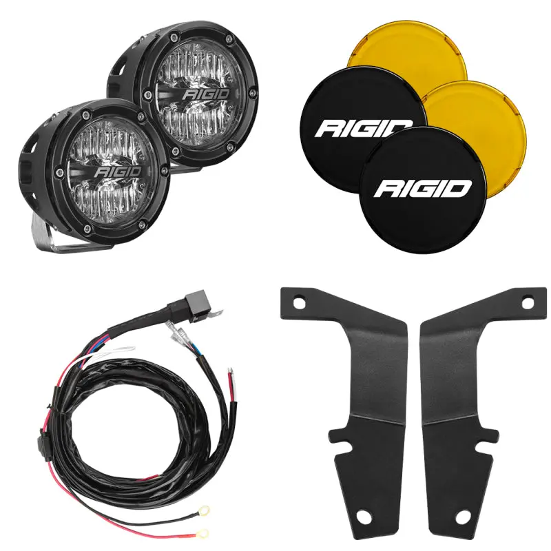 Rigid Industries | 2010-2022 Toyota 4Runner A-Pillar Light Kit With 4 Inch 360-Series Drive) 1
