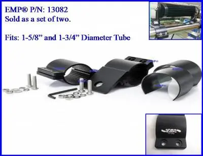 Emp Led Light Bar Clamps – 1‑5/8" To 1‑3/4" Tube (Set Of 2) – Billet Aluminum Cage Mounts 1