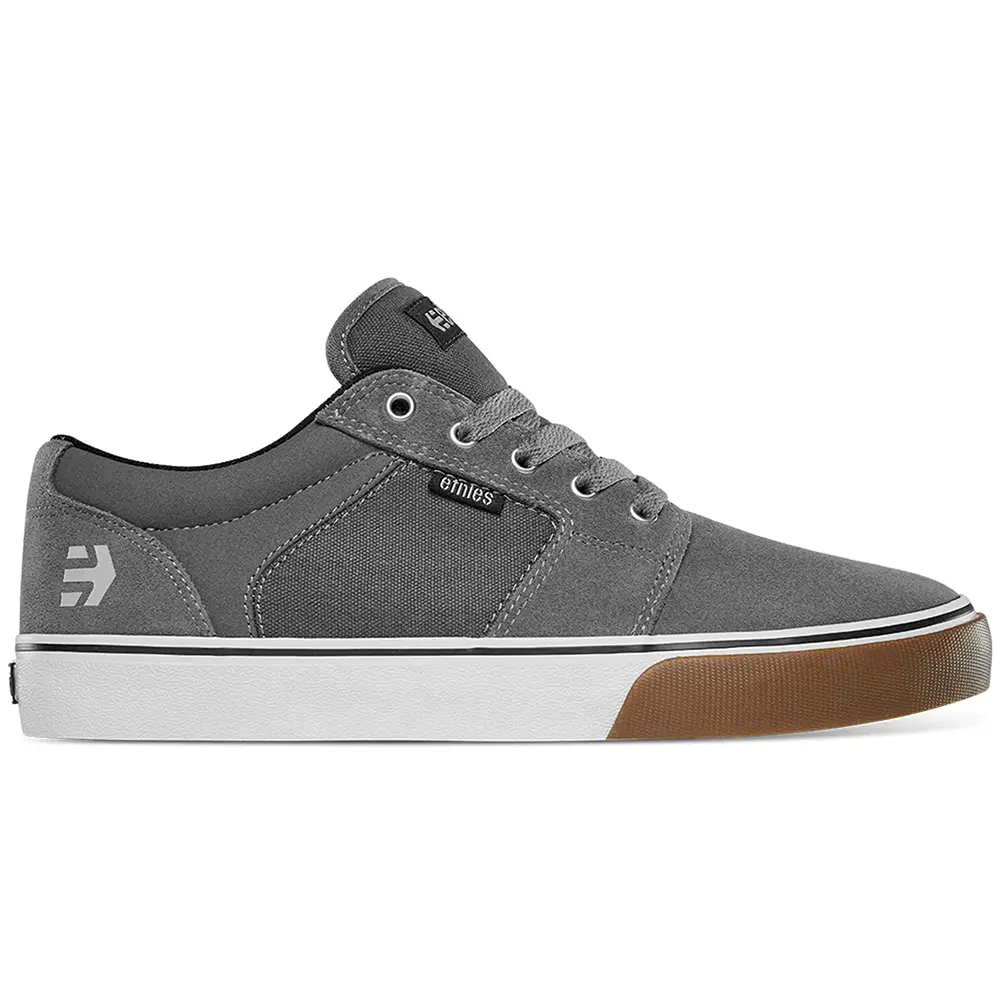 Etnies Barge Ls Shoes (Dark Grey/White/Gum) 1