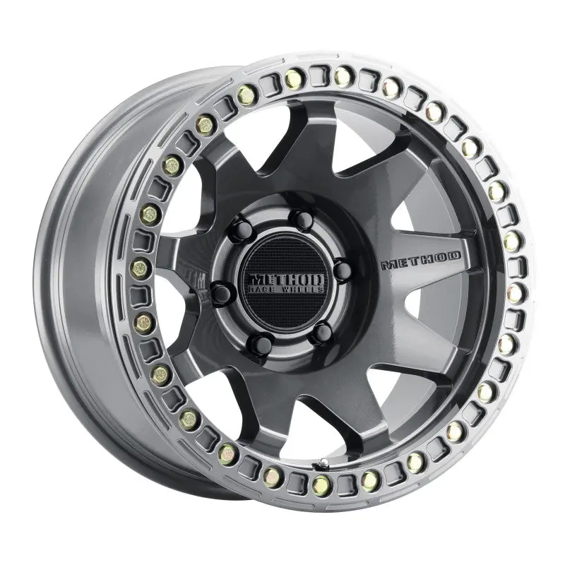 Method | Mr108 17X9 -44Mm Offset 6X5.5 106.25Mm Cb Gloss Titanium W/Bh-H24125-38 Wheel 1