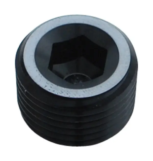 Fleece | Universal 1 / 8In Npt Hex Socket Plugs Black 1