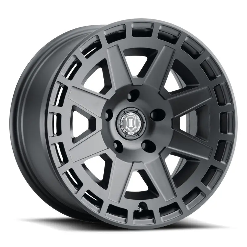 Icon Compass 17X8.5 6X135 6Mm Offset 5In Bs Satin Black Wheel 1