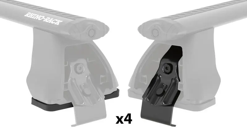 Rhino-Rack 2500 Fitting Kit – 4 Pads + 4 Clamps For Roof Rack Installation 1