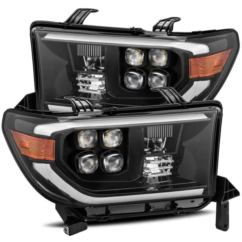 Alpharex 08-13 Toyota Sequoia? Nova Led Proj Headlights Plank Style Alpha Black W/Activation Light 1