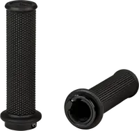 Firepower “Control” Atv Lock‑On Grips – Clamp‑On Fits Thumb Throttle Only – Black/Gray – E‑Bike / Atv / Pwc 1