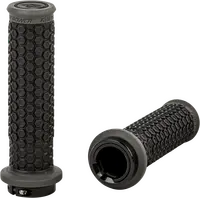 Firepower “Pilot” Atv Lock‑On Grips – Clamp‑On Fits Thumb Throttle Only – Black/Gray – E‑Bike / Atv / Pwc 1