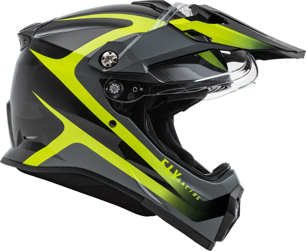 Fly Racing Trekker Pulse Dual Sport Helmet – Black/Hi‑Vis – Dot/Ece – Xl 1