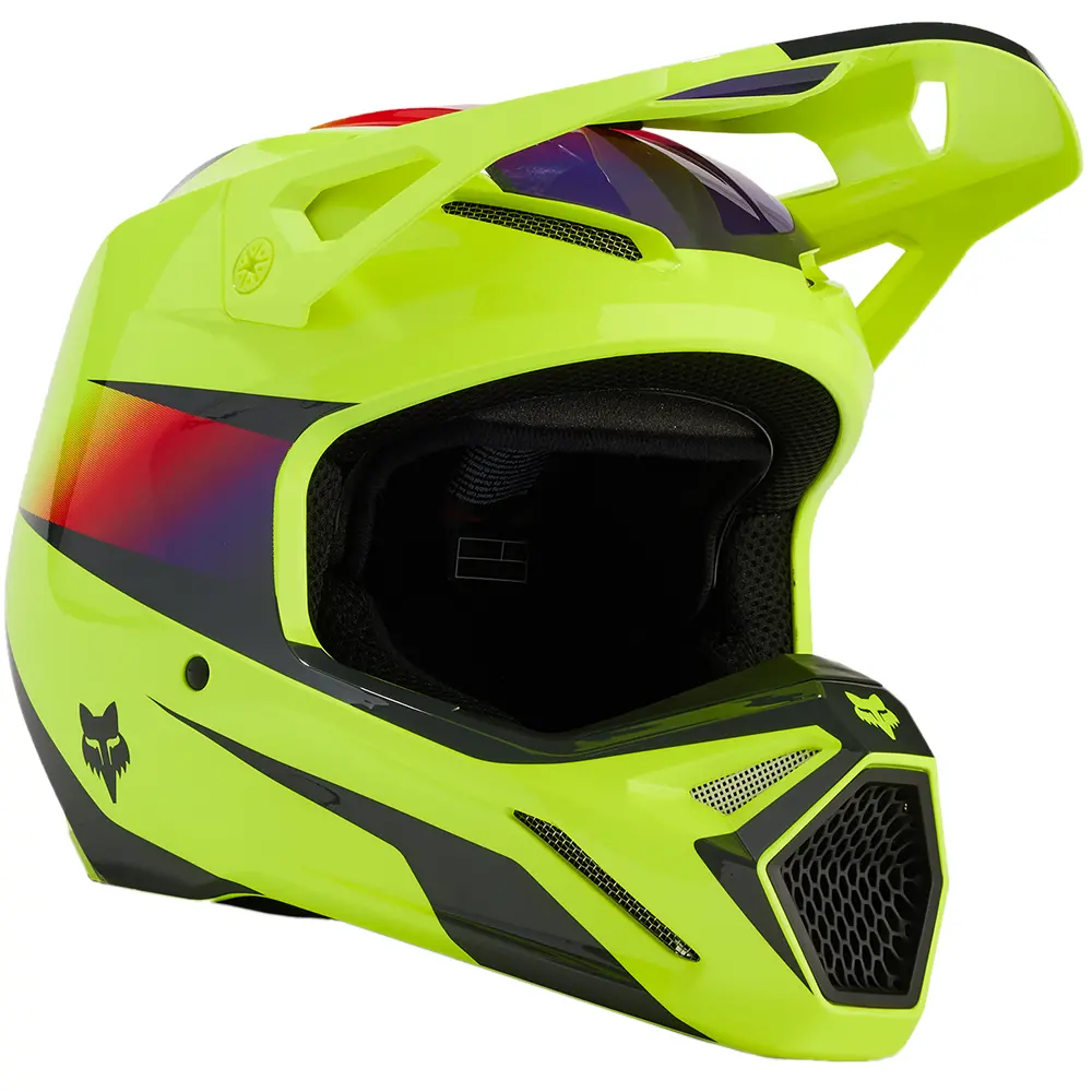 Fox V1 Flora Helmet (Yellow) 1
