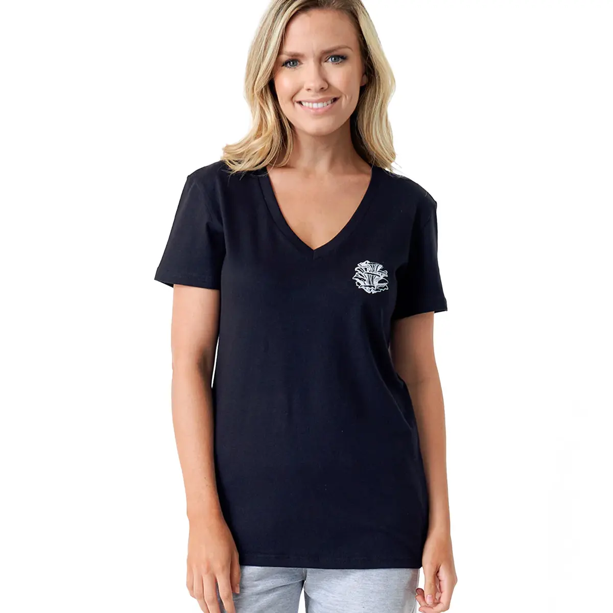 Fox Women's Explorer Floral V-Neck Tee (Black) 1