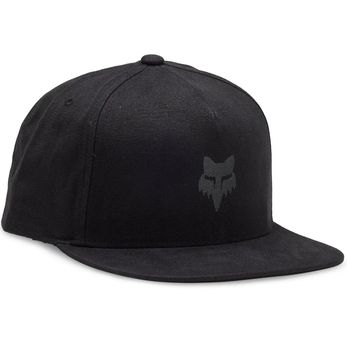 Fox Head Snapback Cap (Black/Charcoal) 1
