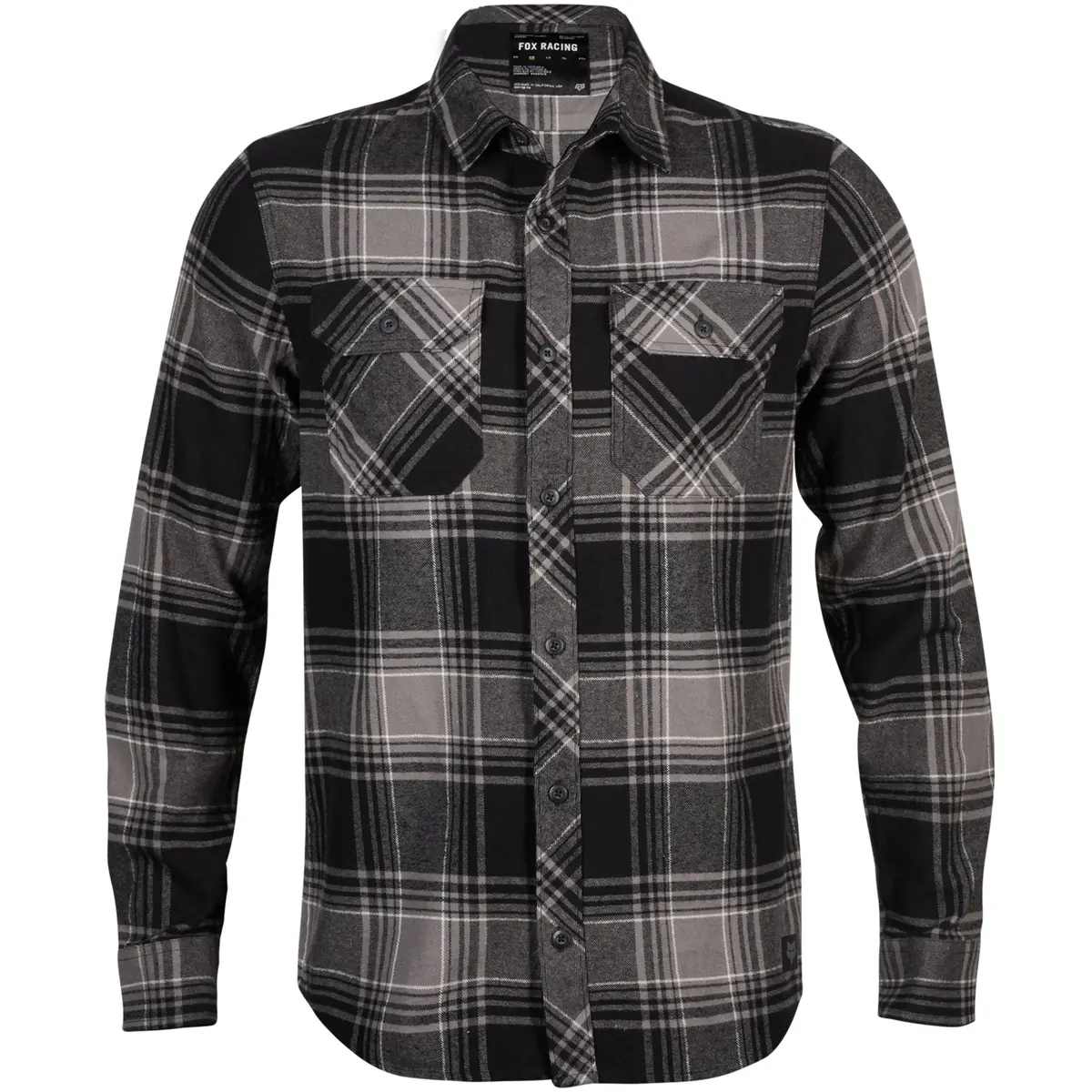 Fox Traildust Long Sleeve Flannel Shirt (Black) 1