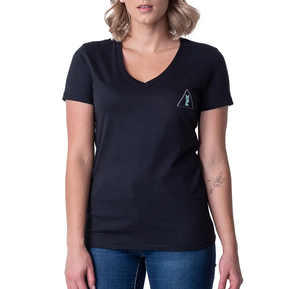 Fox Women's Brake Off Ss V-Neck Tee (Black) 1