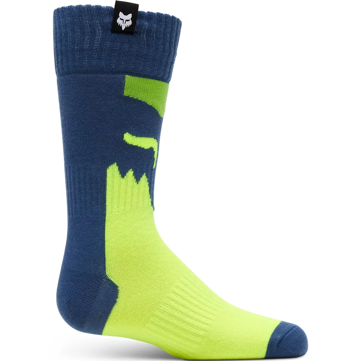 Fox 180 Youth Flora Socks (Blue/Yellow) 1
