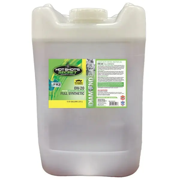 Hot Shot's Secret | Green Diamond 0W-20 Full Synthetic Light Duty Diesel Engine Oil - 5 Gallon 1