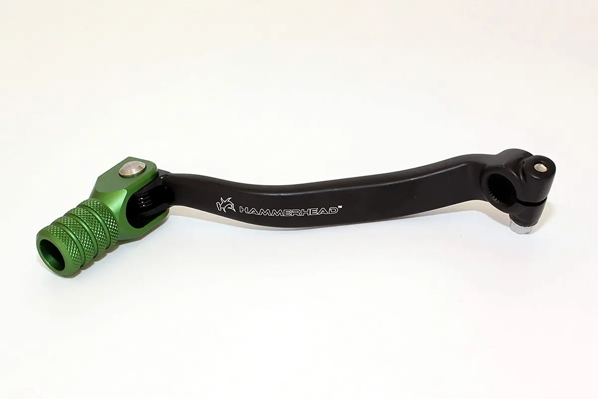 Hammerhead Premium Forged Shift Lever – Green – Fits Kawasaki Kx250f / Kx250 / Kx250x / Kx250xc (2009–Current) – 11‑0346‑02‑30 1