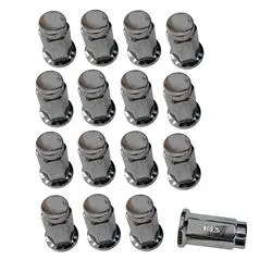 Itp 0223‑0043 Alug15bx Lug Nuts – Chrome 10Mm Flat Seat – 16‑Piece Kit 1