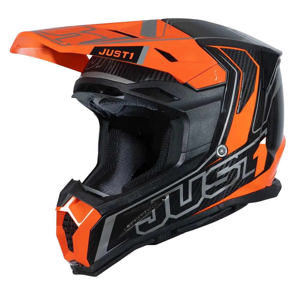 Just 1 J22 Frontier Carbon Helmet (Fluo Orange) Includes Just 1 Nerve Goggles 1