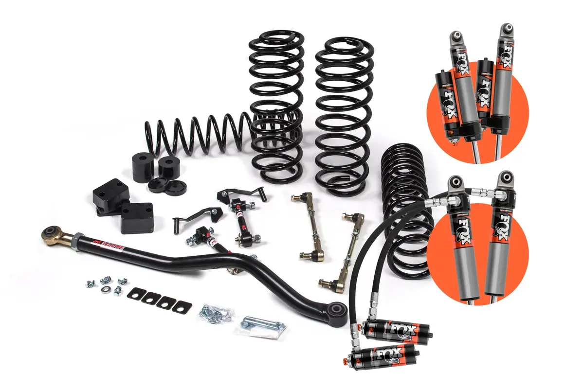 Fox | Jks 2018-2023 Jeep Wrangler Jl J-Venture 2.5 Inch 4 Door With Fox 2.5 Performance Elite Series Shocks With Hd Rate Coils 1