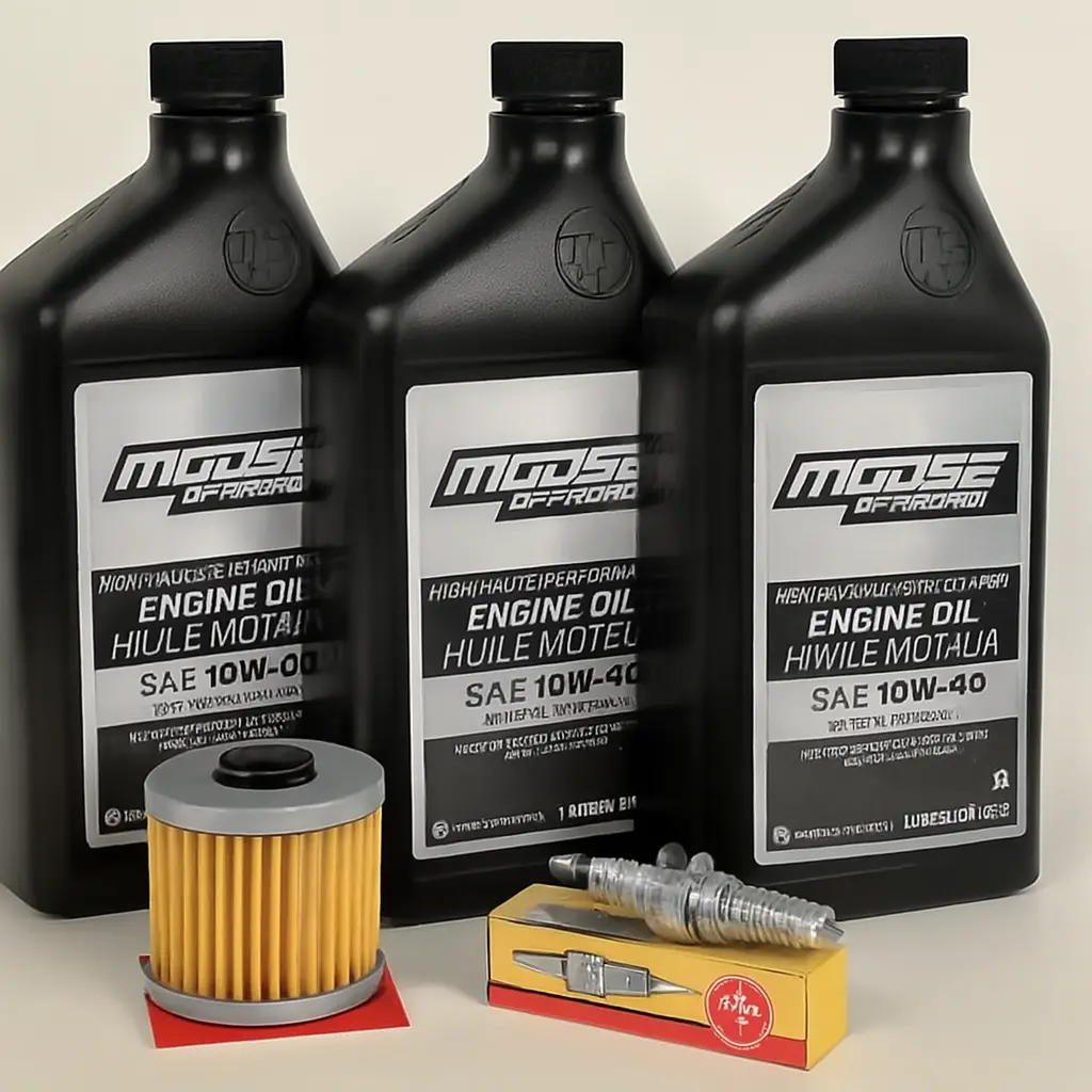 Honda Trx 350 Rancher 00-06 Oil Change Filter Kit Ngk Spark Plug Tune Up Maintenance Service 1