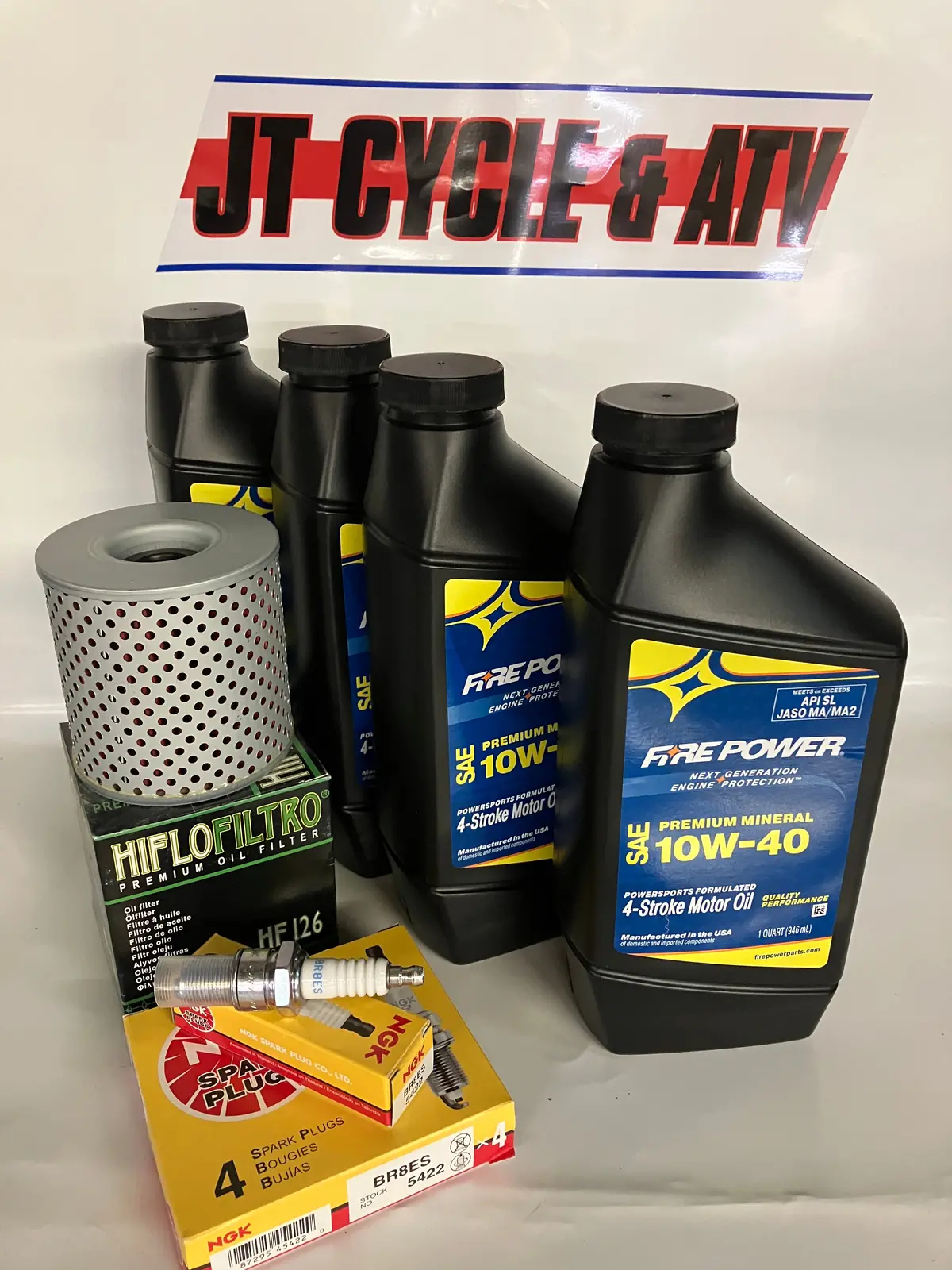 Kawasaki Kz1000 A/B/Ltd Police E1/E2 1977-1980 Oil Change Ngk Tune Up Service Kit Oil Made In Usa 1