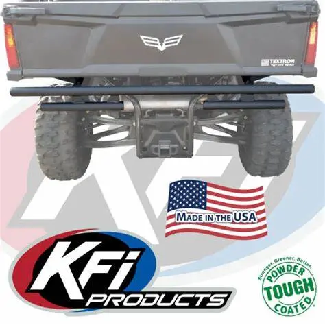 Kfi 101675 Rear Bumper – Arctic Cat / Textron Prowler Pro, Cushman Hauler, Cat Cuv, Tracker 800Sx – Black Textured – Made In Usa 1