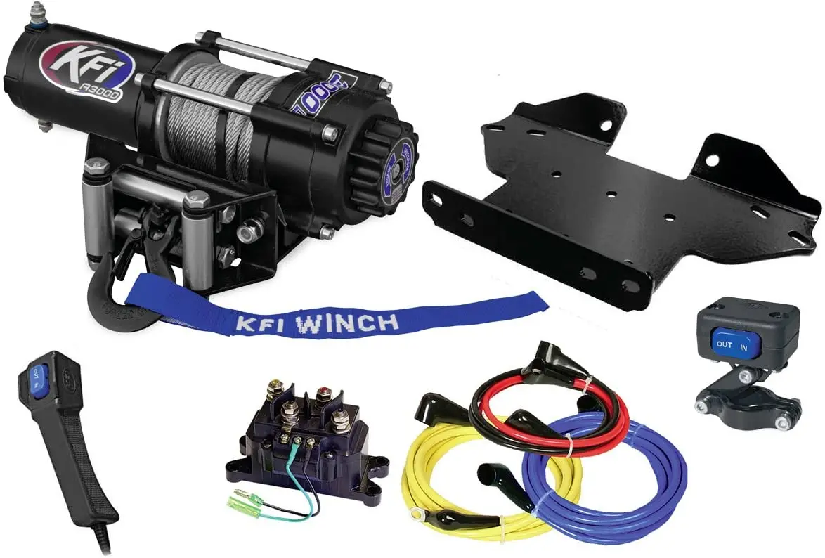 Kfi Combo Kit - A3000 Winch & Winch Mount - Kawasaki Brute Force 650/750 4X4 1