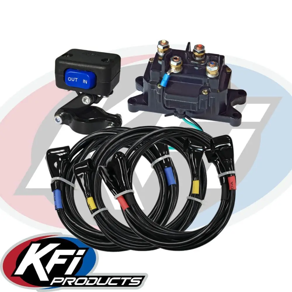 Kfi Universal Atv Winch Wiring Kit – Fits Honda, Polaris, Yamaha, Kawasaki, Suzuki, Can‑Am – Complete 12V Winch Harness 1