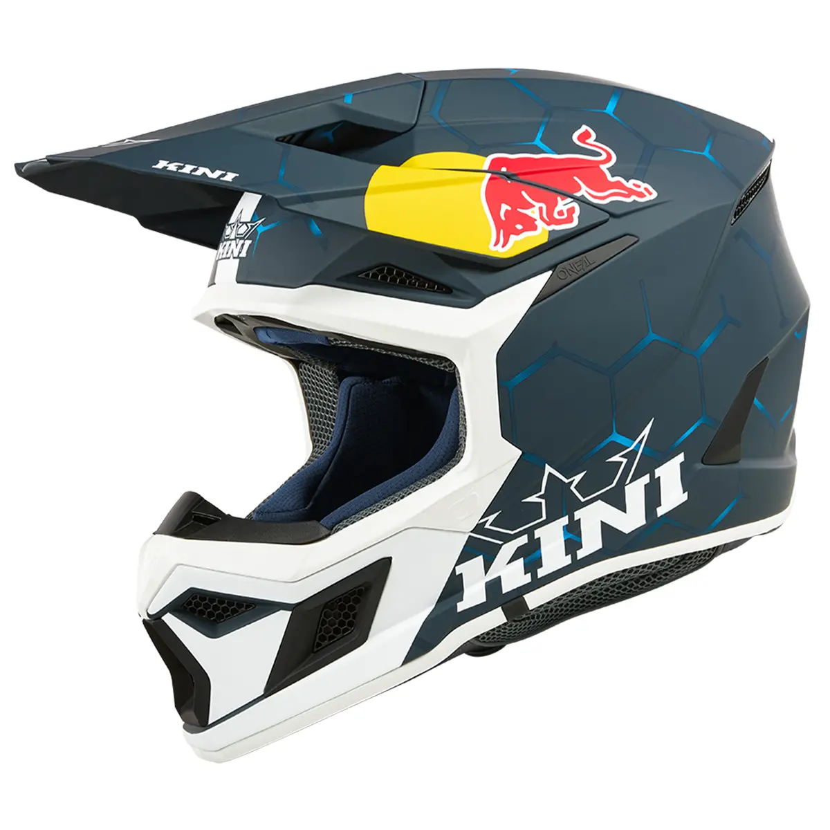 Kini Red Bull Mx3 1.0 Helmet - Dot/Ece22.06 (Blue/White) 1