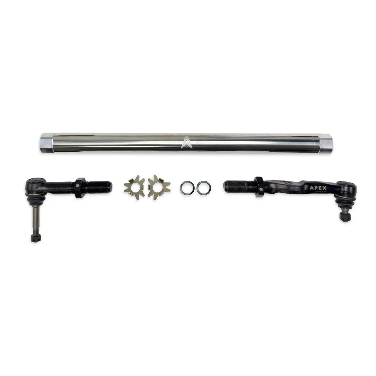 Apex Chassis | 2005-2016 Ford F250 / F350 Super Duty 4Wd Drag Link Kit Polished Aluminum 1